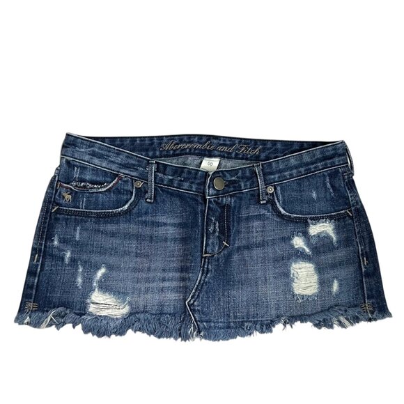 Abercrombie & Fitch ASO Vampire Diaries Denim Micro Mini Skirt‎ Size 00 - Picture 7 of 7